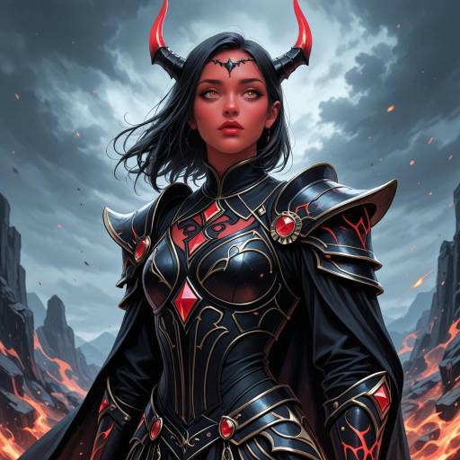 Muscular Male Demon in Dark Fantasy