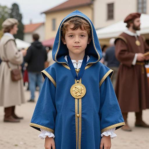 Child in Traditional Galileo Costume at Festival