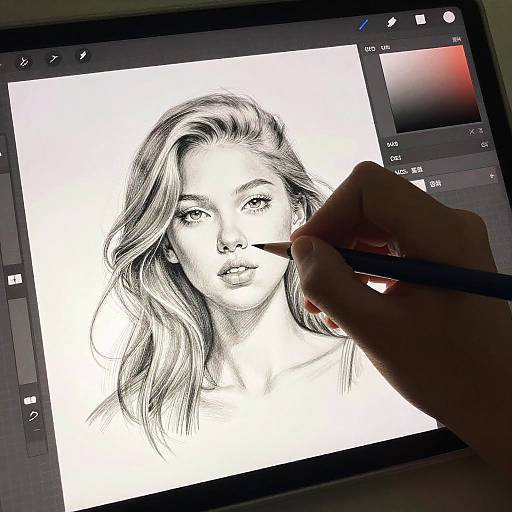 Sketch to Digital Art Transformation