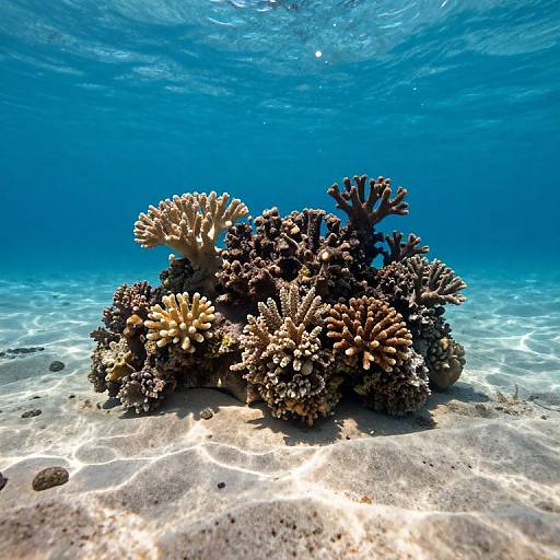 Ethereal Coral Reef in Desert