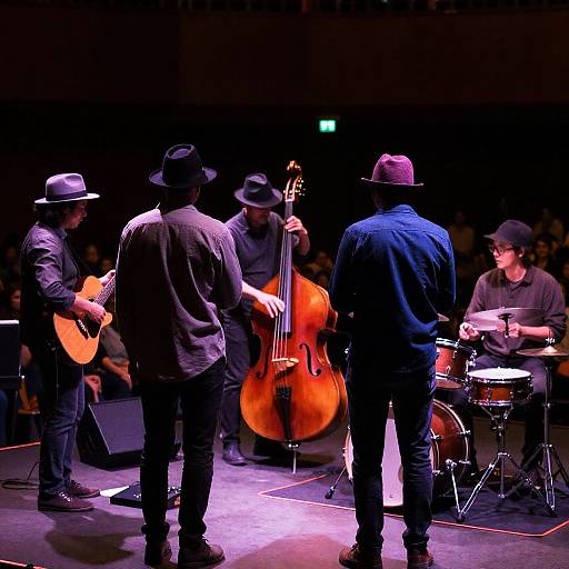 Live Jazz Band Performance with Musicians