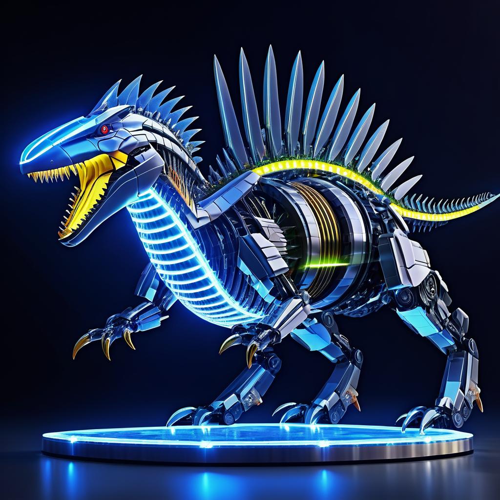 Futuristic Robotic Spinosaurus Design