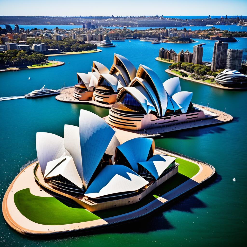 Hyperrealistic Sydney Opera House Redesign