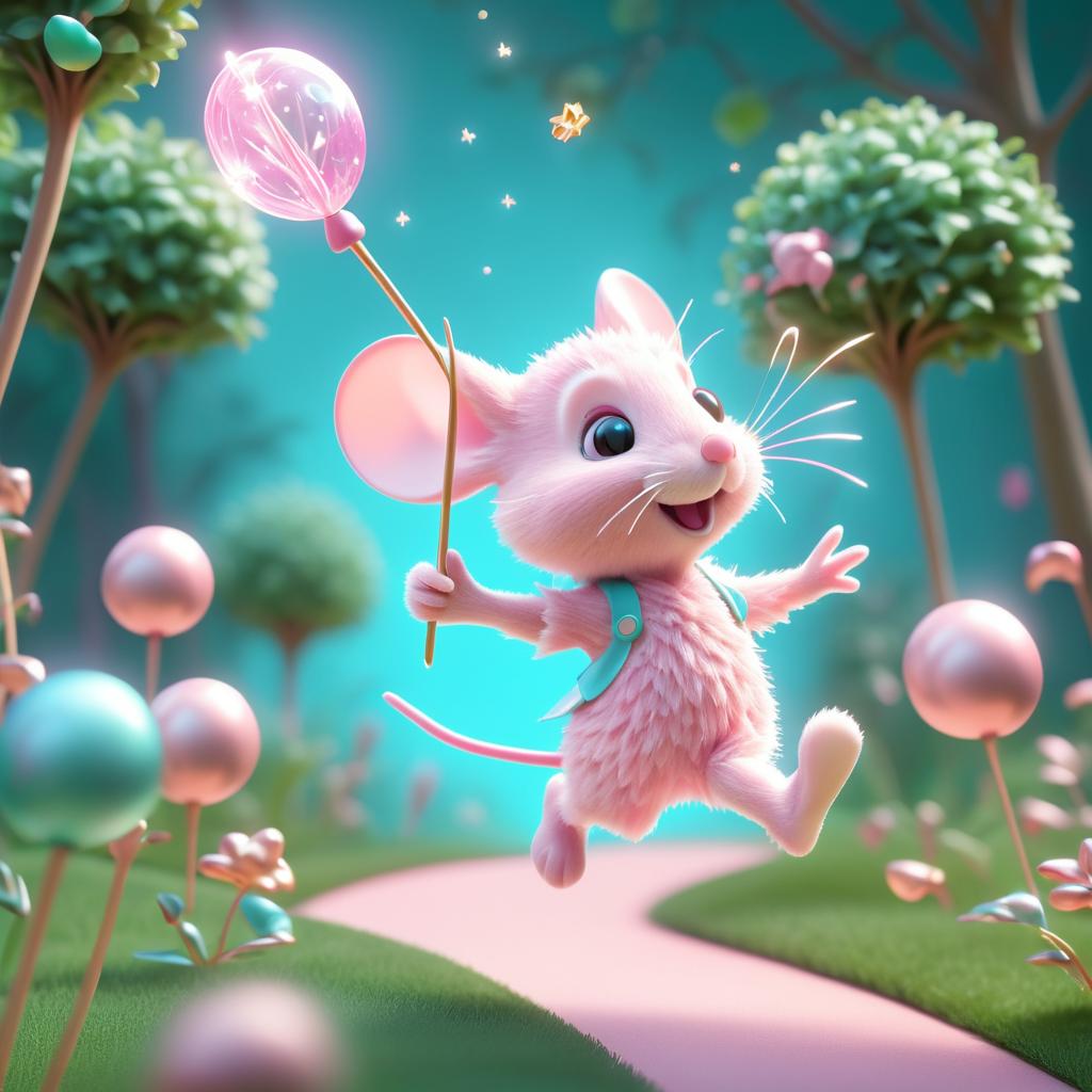 Brave Mouse Adventures in a Candy Garden