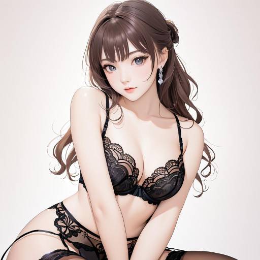 Charming Lady in Lingerie Pose