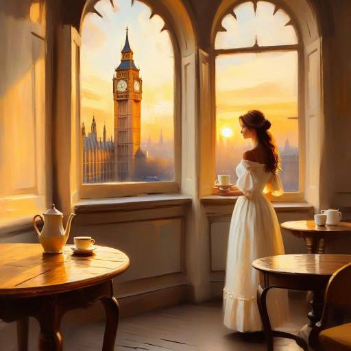 Impressionist Evening: Woman by Big Ben
