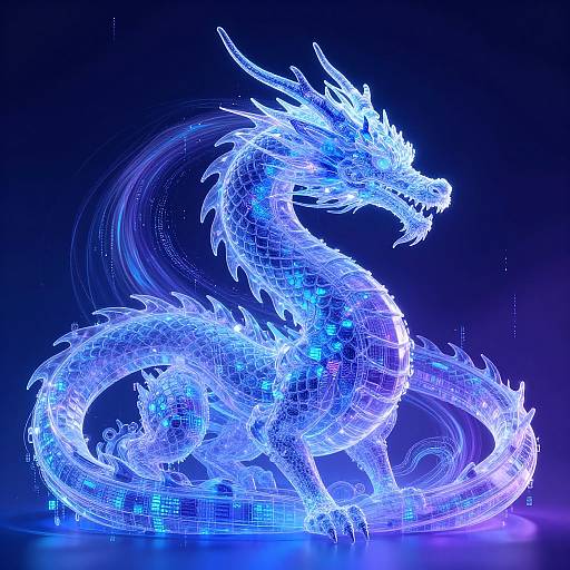 Majestic AI Dragon Visualization