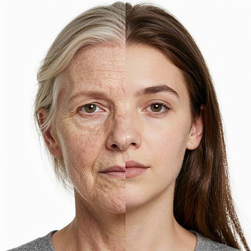 Surreal Portrait Aging Transition