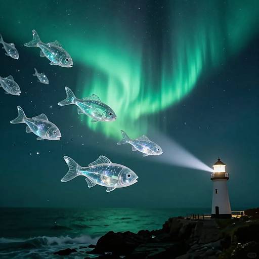 Ethereal Glass Fish of Sailors' Dreams