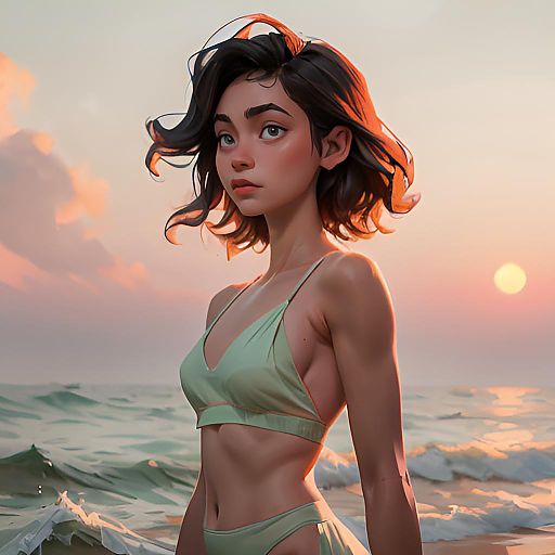 Dreamy Impressionism with Soft Waves