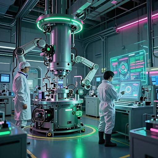 Futuristic High-Tech Underground Lab