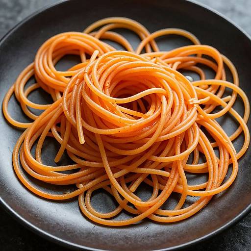 Intricately Woven Spaghetti Art