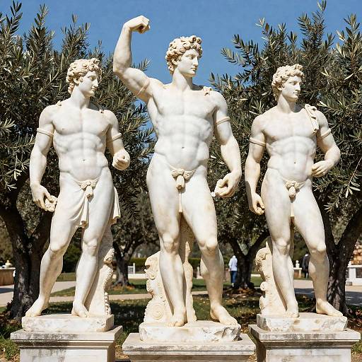 Hyper-Realistic Greek God Statues