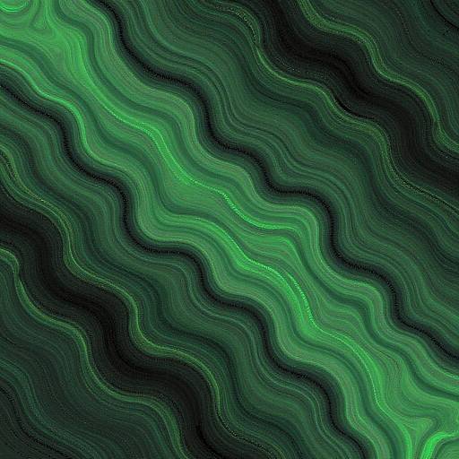 Abstract Malachite Fluid Wave Pattern