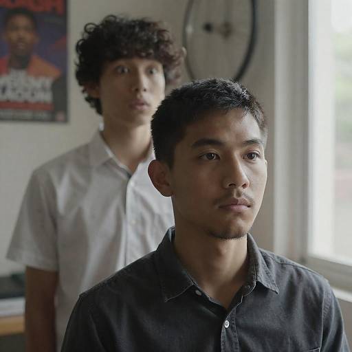 Contrasting Expressions in Candid Moment