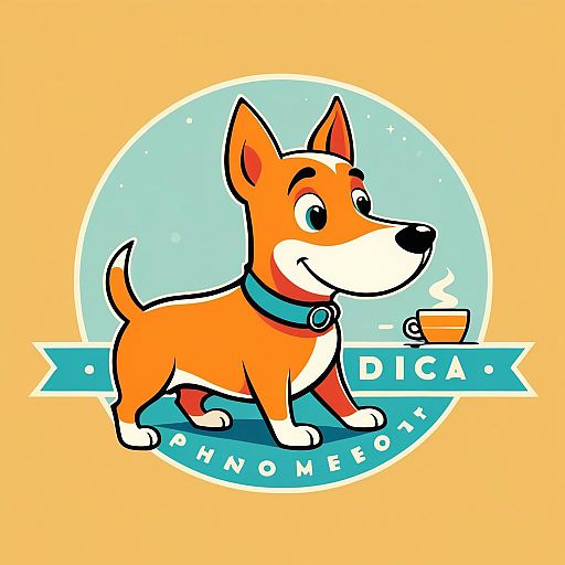 1950s Chai Dog Cartoon Logo Design 1950s Chai Dog Cartoon Logo Design