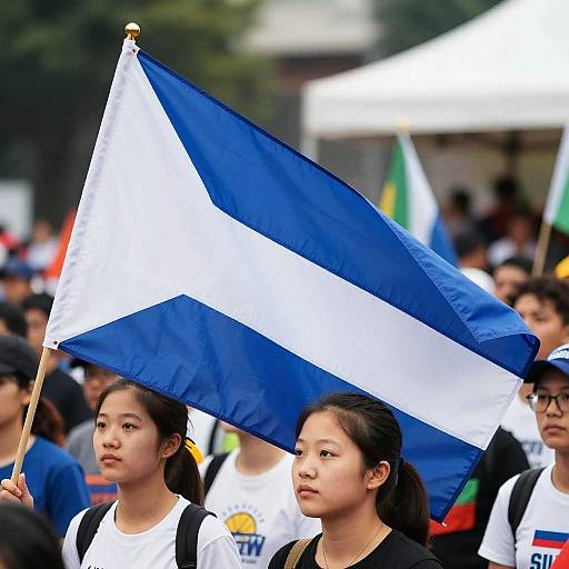 White Pride Flag Rally Unity