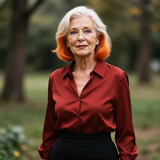 Photorealistic Elderly Woman Portrait