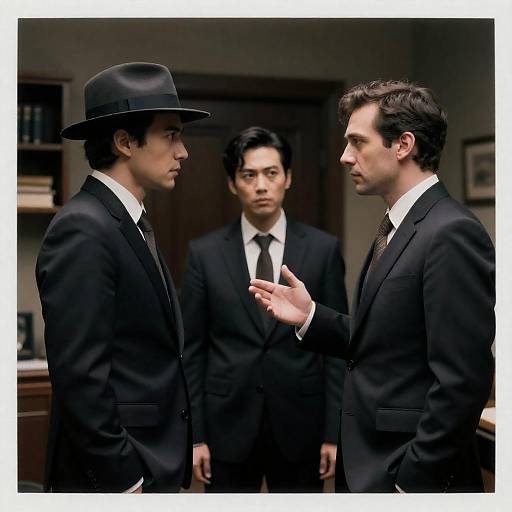 Intense Confrontation in a Dark Setting