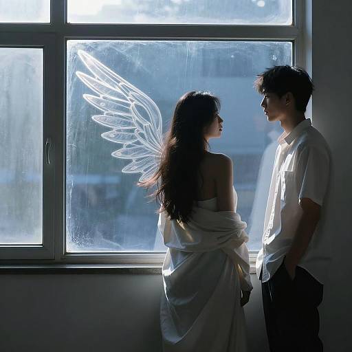 Silhouette and Abstract Wings in Light