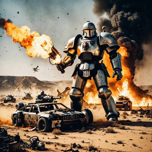 Epic Imperial Knight Battle in Desert