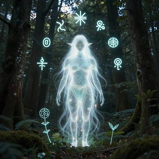 Kamuy Spirit Emerging from Forest