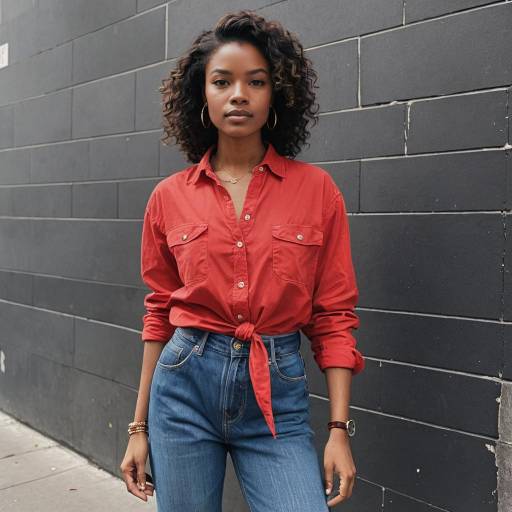 V-Taper Woman in Urban Fashion Vibe