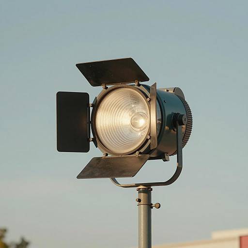 Surreal Retro Theater Light in Sky