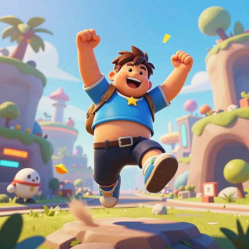 Joyful Fortnite Victory Celebration