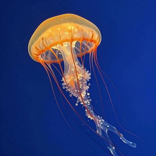 Glowing Translucent Jellyfish in Serenity