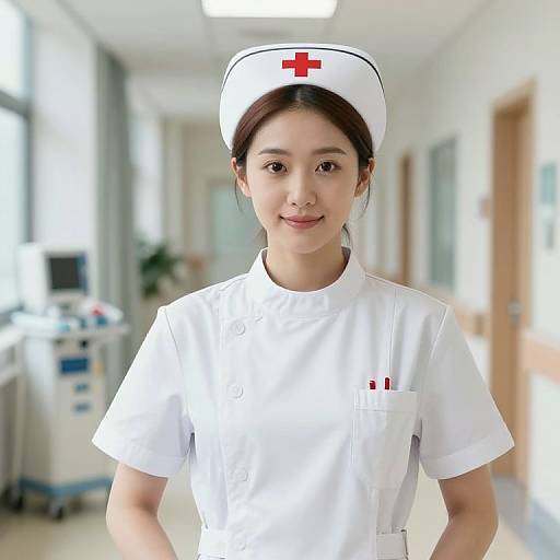 Compassionate Nurse in Modern Hospital