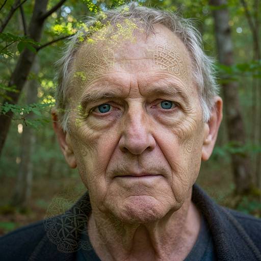 Celtic Knot Double Exposure Portrait