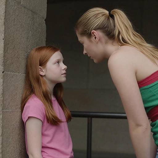 Shadowed Standoff Between Redhead and Blonde