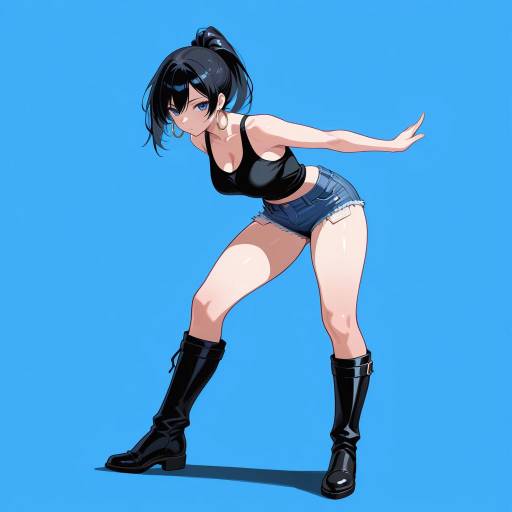 Graceful Dancer in Dynamic Pose Graceful Dancer in Dynamic Pose