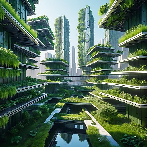 Sustainable Cyberpunk Urban Park Vision Sustainable Cyberpunk Urban Park Vision