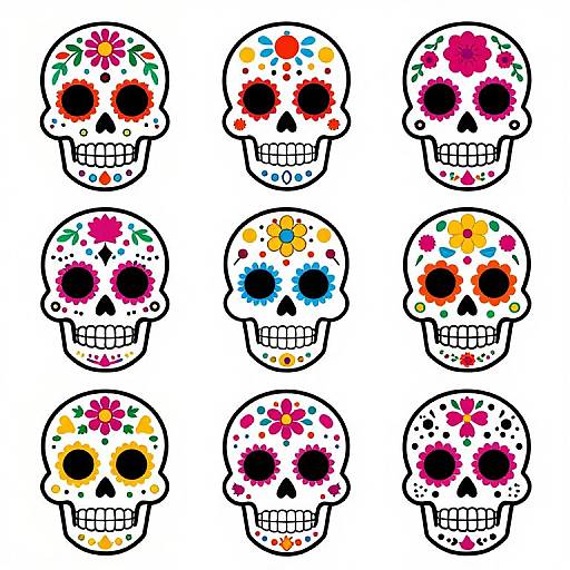 Punk Sugar Skull Day of Dead