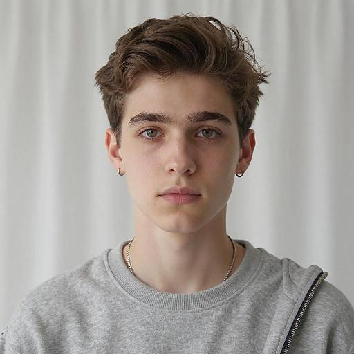 Casual Portrait of Young Male Model