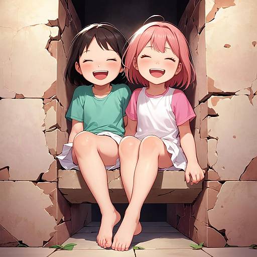 Playful Foot Tickling Through Wall