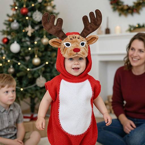 Cozy Christmas Family Gathering Photo