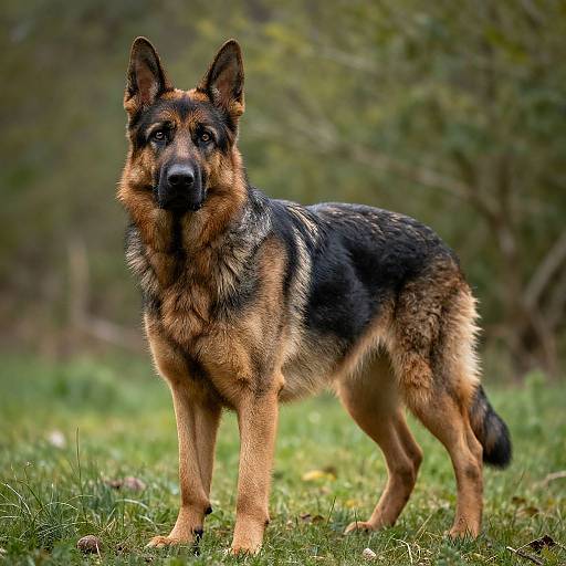 Majestic Belga German Shepherd in Forest