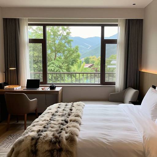 Cozy Mountain View Hotel Room