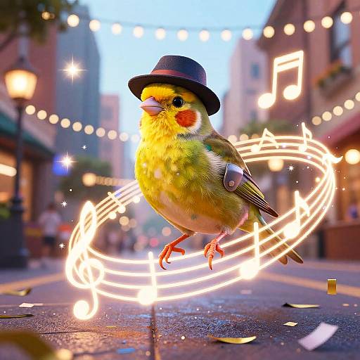 Chirpy Canary Jazz Scene