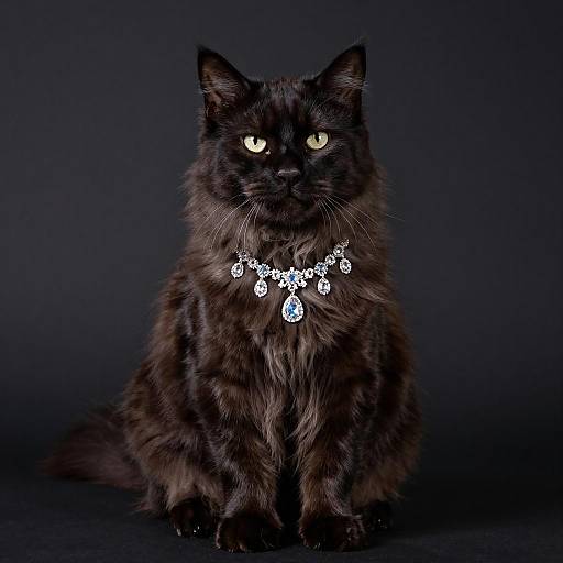 Elegant Portrait of a Siberian Cat
