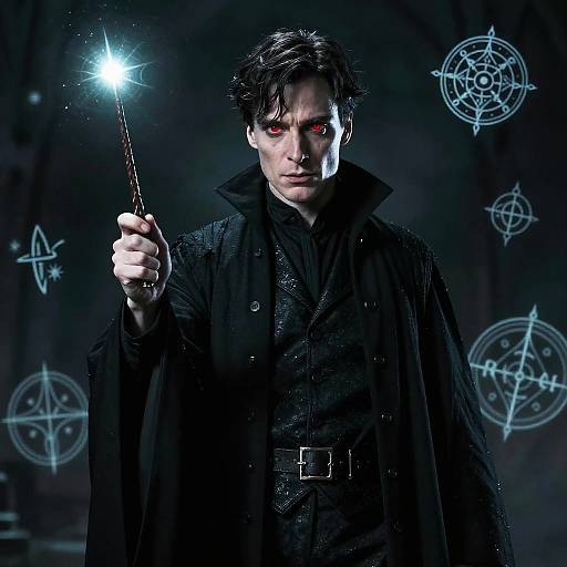 Cillian Murphy as Voldemort Casting Spell