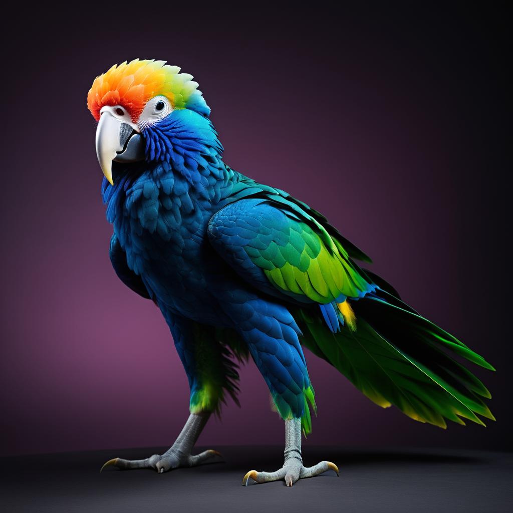 Alien Parrot: A Unique Studio Capture