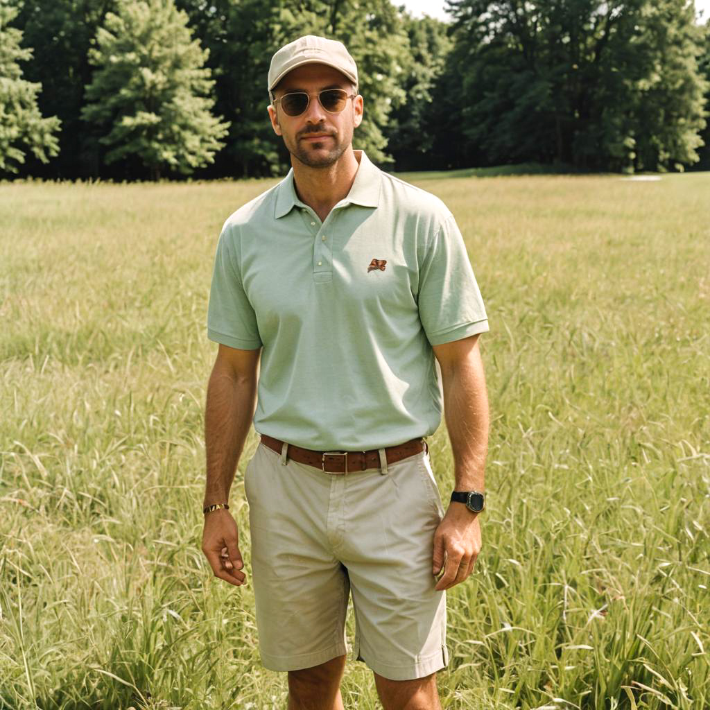 Casual Summer Style: BBQ Dad in Meadow