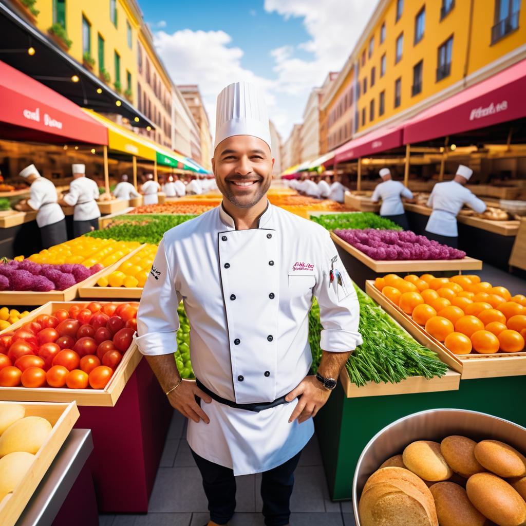 Vibrant Market Through a Chef's Eyes