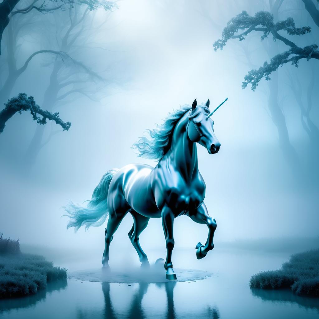 Ethereal Mist Centaur in Otherworldly Setting