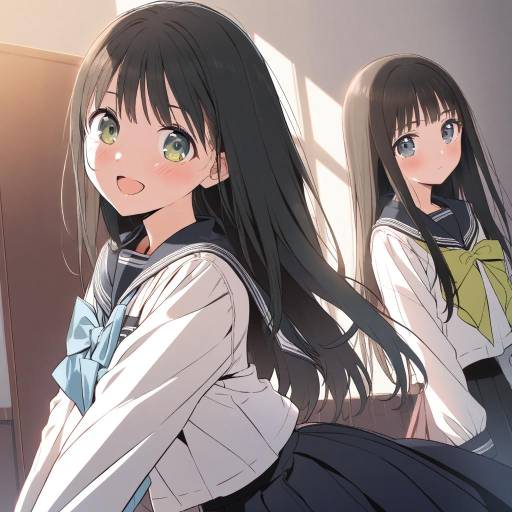 Illustration of Akebi komichi, akebi-chan no serafuku in the style of Tama (tamatamo)