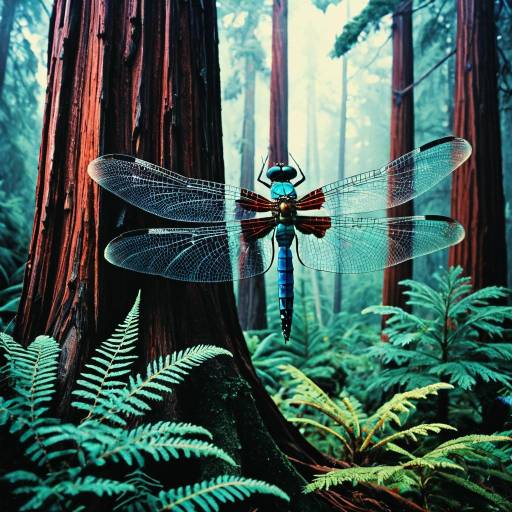 Dragonfly in Redwood Forest Dragonfly in Redwood Forest